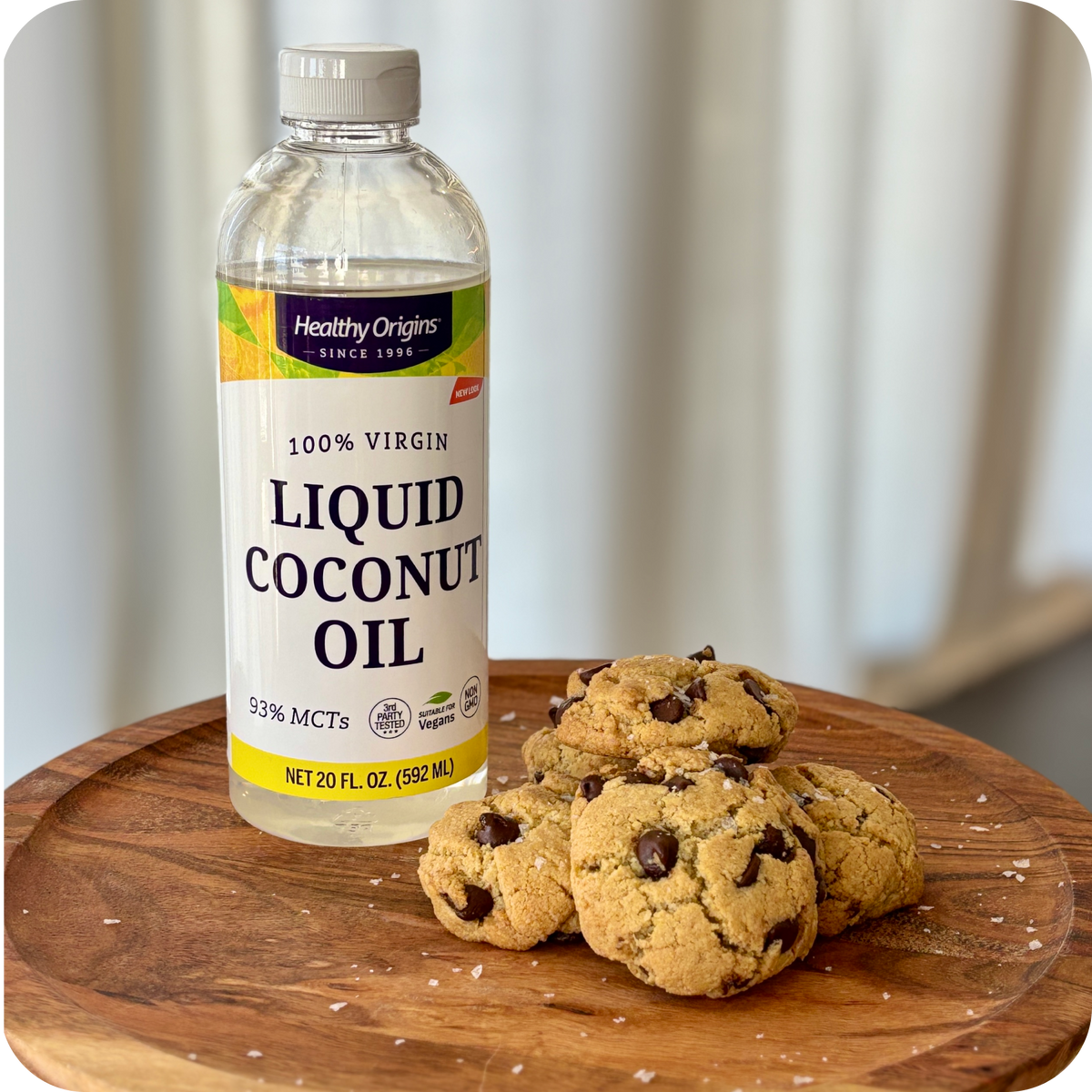 Almond Flour Chocolate Chip Cookies Made with Coconut Oil