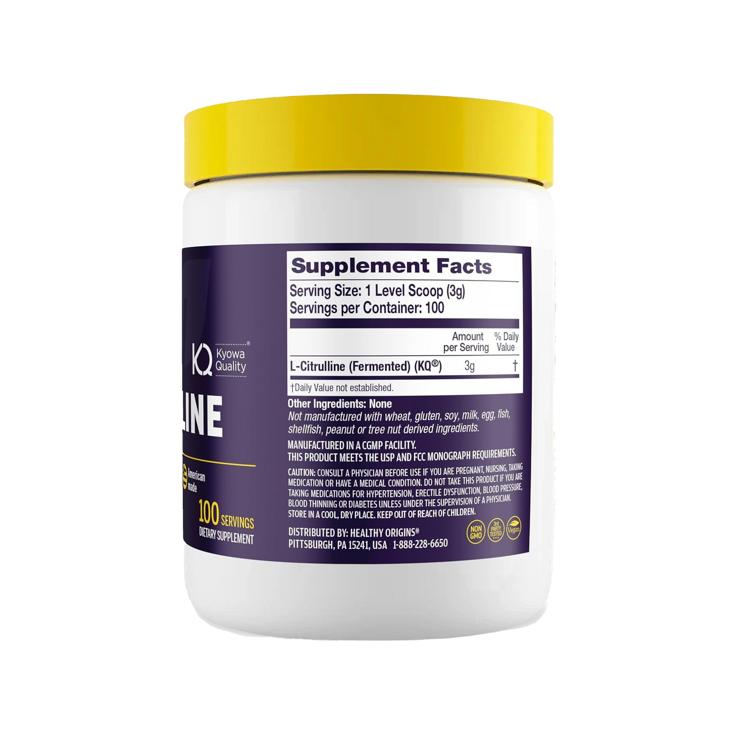 Healthy Origins L-Citrulline Powder Healthy Origins L-Citrulline Powder