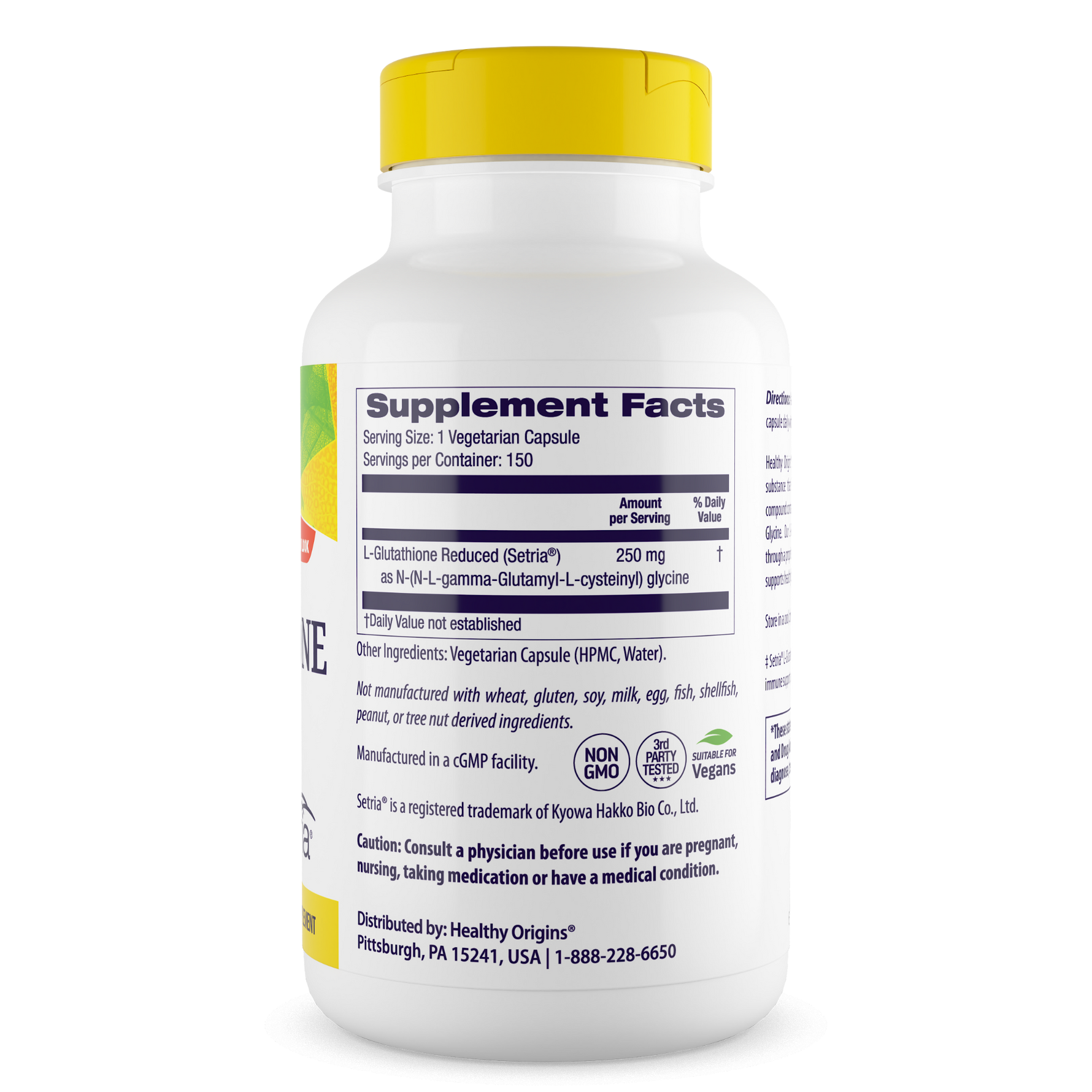 Healthy Origins L-Glutathione (Setria) 250mg "reduced" Healthy Origins Healthy Origins L-Glutathione (Setria) 250mg "reduced" Healthy Origins