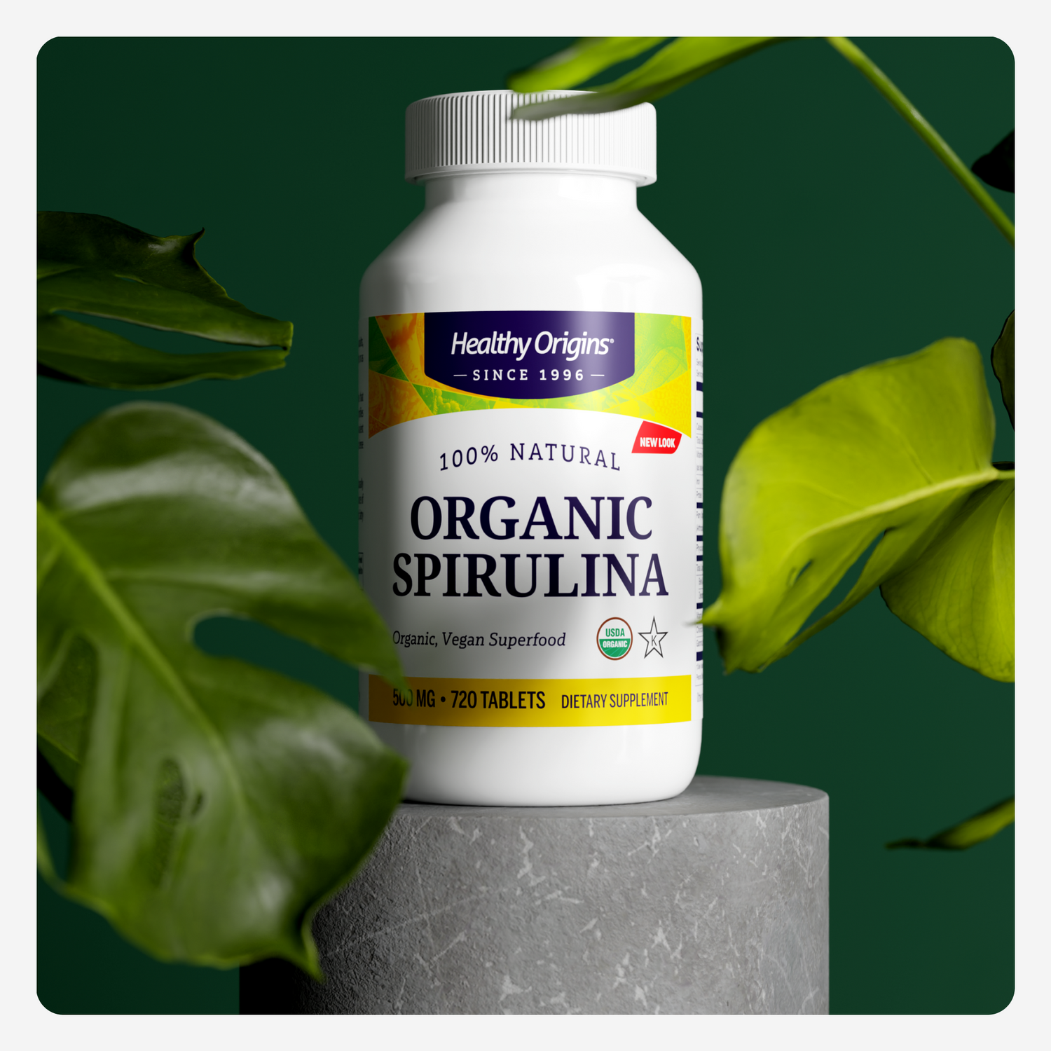 Healthy Origins® Spirulina 500mg (Organic)