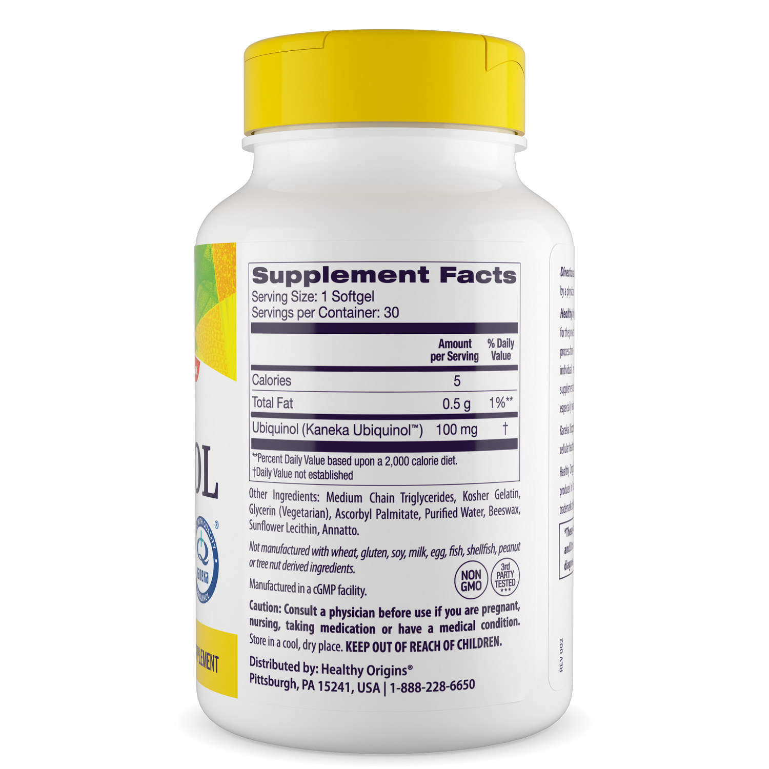 Ubiquinol 100mg (Active form of CoQ10)