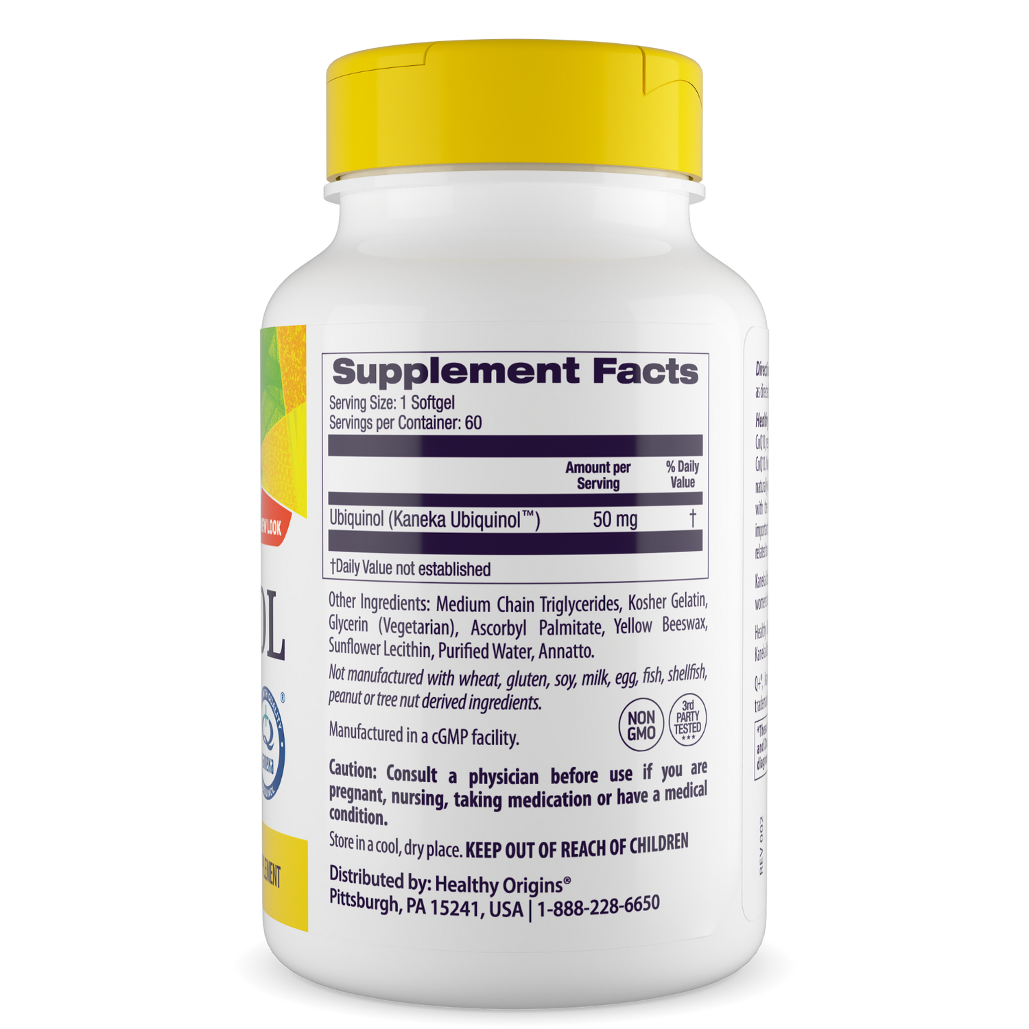 Ubiquinol 50mg (Active form of CoQ10)