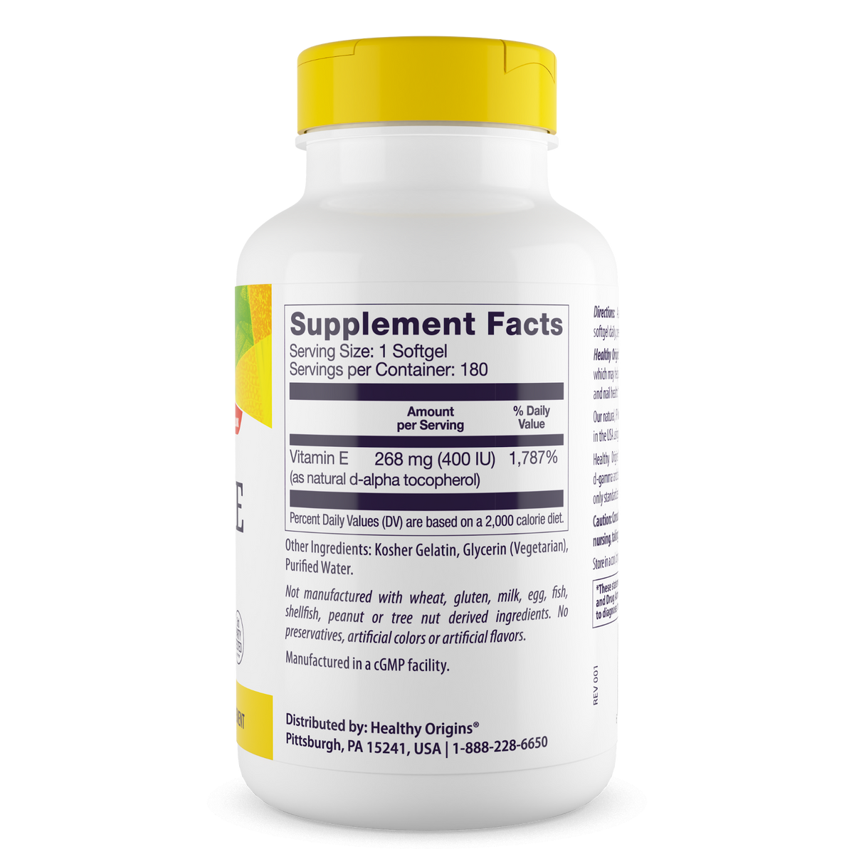 Vitamin E 400 IU (Natural) Mixed Toco.