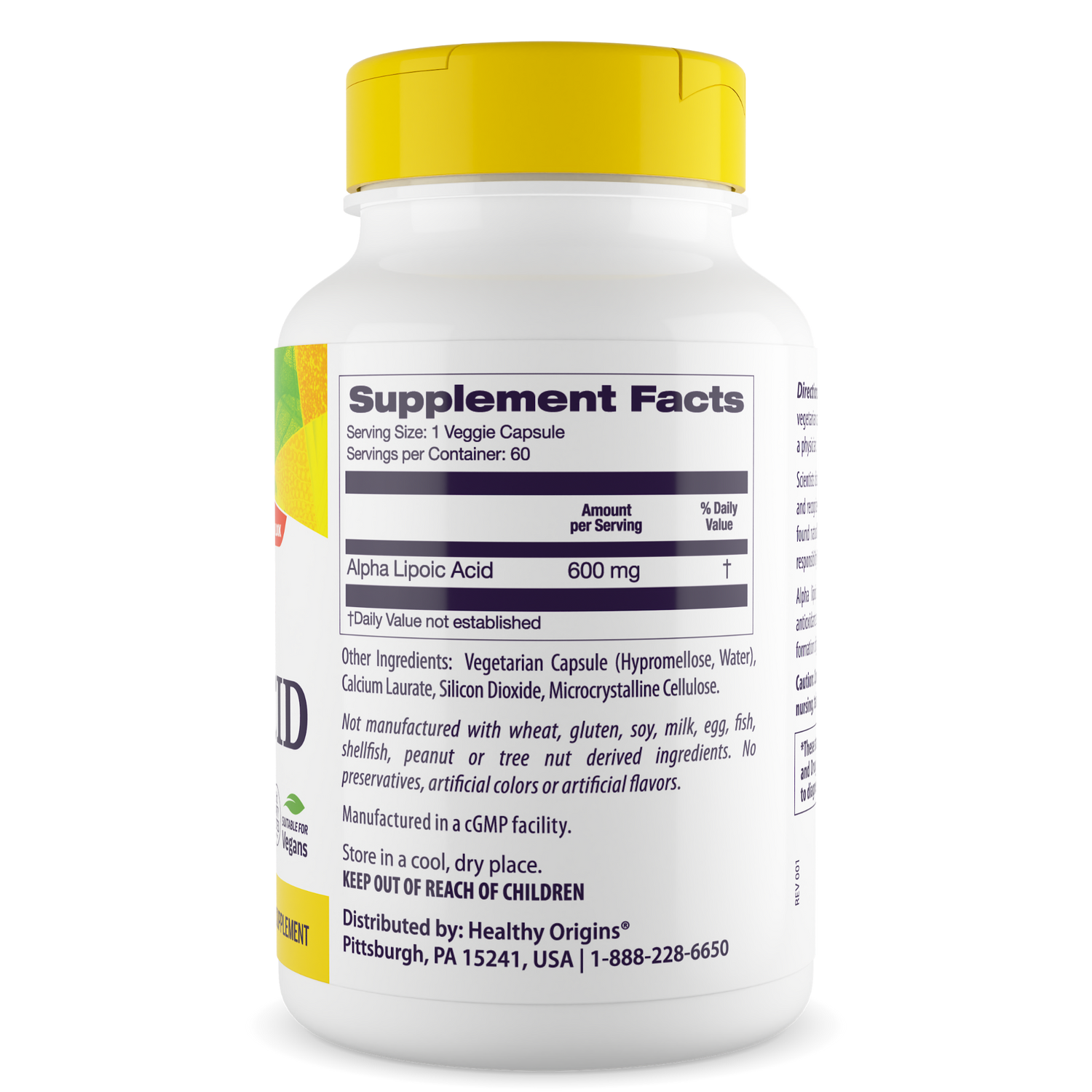 Alpha Lipoic Acid 600mg