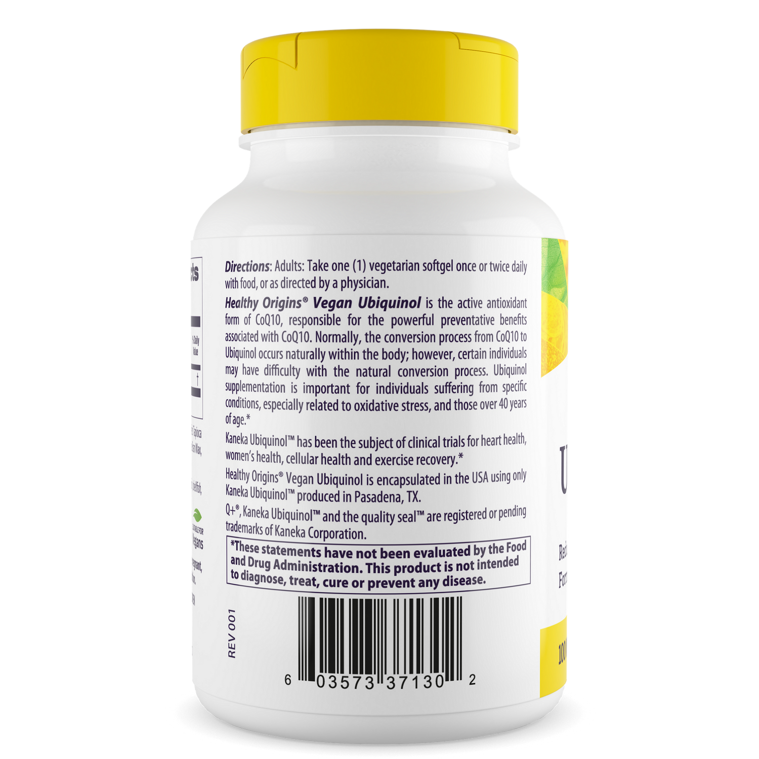 Ubiquinol (Vegan) 100 mg ( Active form of CoQ10)